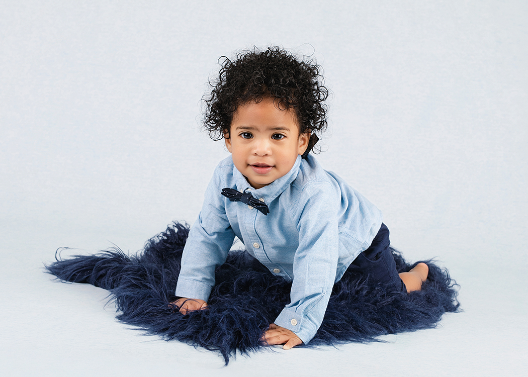 baby tijdens fotoshoot